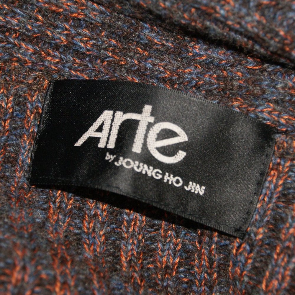 Vintage 70's ARTE Long Cardigan Sweater Duster S/M - Picture 1 of 8